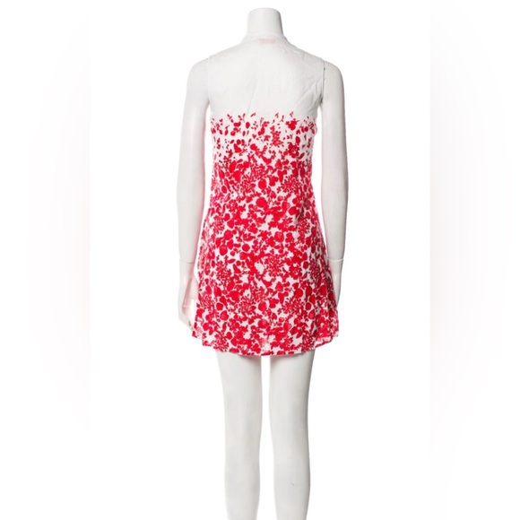 Tory Burch Floral Sleeveless Linen Shift Swing Dress - Picture 3 of 4